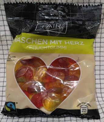 Naschen mit Herz Fruchtgummi