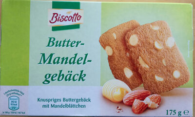 Butter Mandel-gebäck front packaging