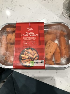 Glazed roast carrots