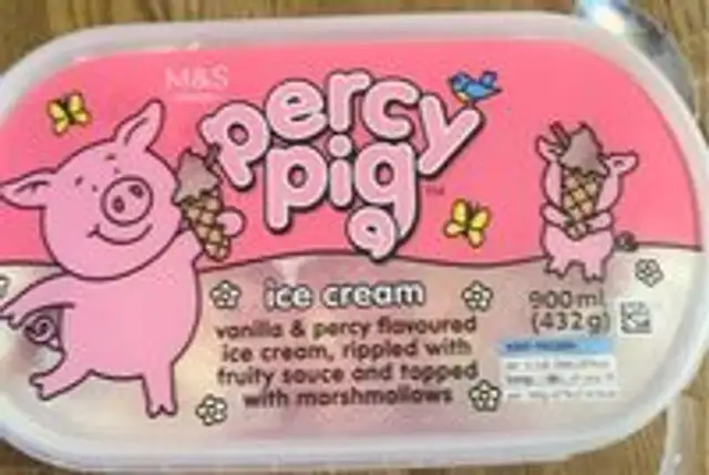 Percy pig icecream