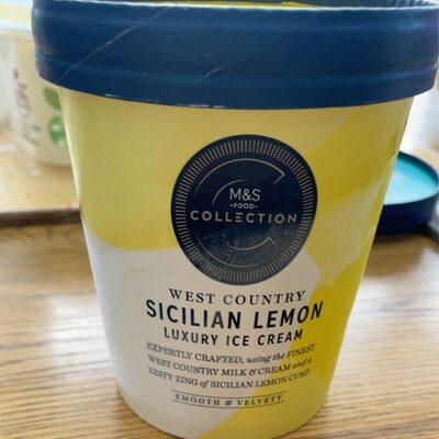 West country Sicilian lemon lucury icecream