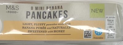 8 mini banana pancakes