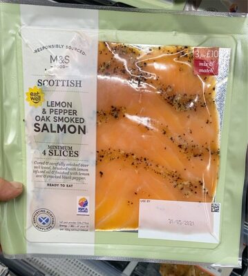Lemon & pepper oak smoked Salmon