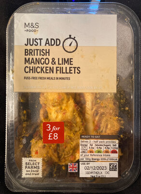 British Mango & Lime Chicken Fillets