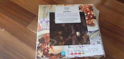 Triple chocolate brownie traybake