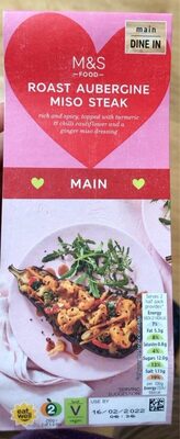 Roast aubergine miso steak