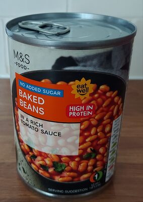 No added sugar baked beans in tomato sauce