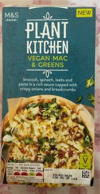 Vegan mac and greens