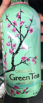 Arizona grean tea with honey front packaging