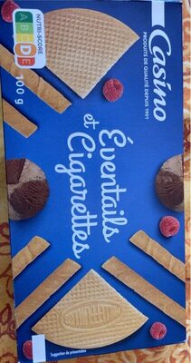 Biscuits éventails et Cigarettes front packaging