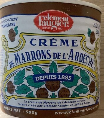 Crème de marrons de l’Ardèche front packaging