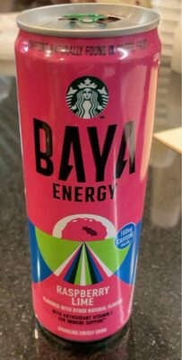 Raspberry lime energy drink