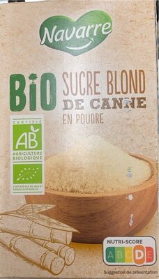 Sucre blond de canne en poudre