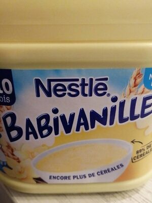 Nestlé babivanille front packaging