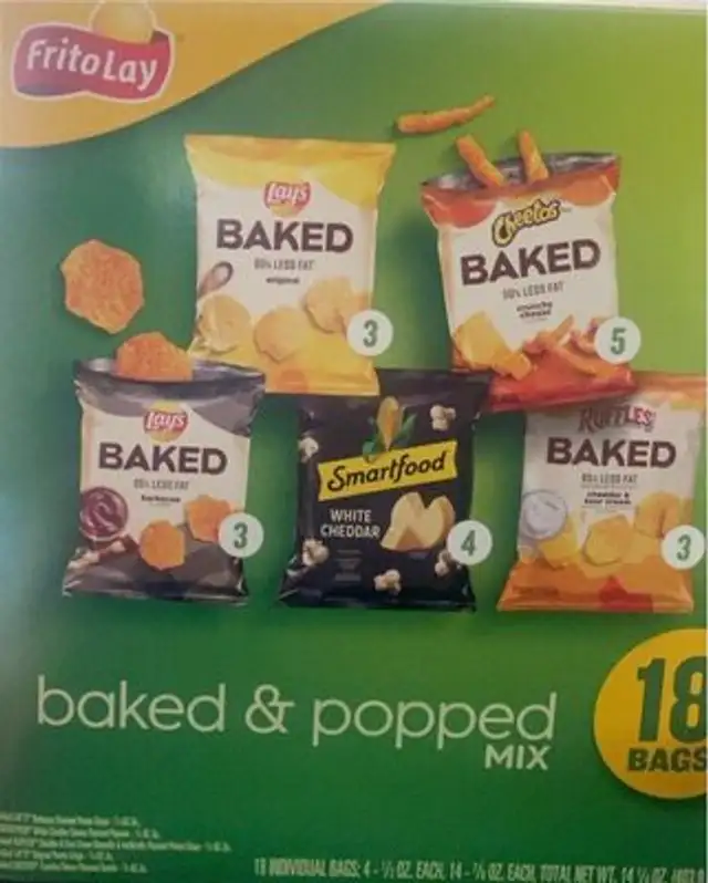 Baked & popped mix front packaging
