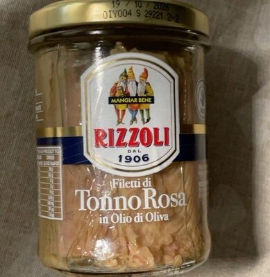 Filetti di tonno rosa in olio d’oliva front packaging