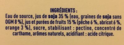 Les petits plaisirs soja ingredients label
