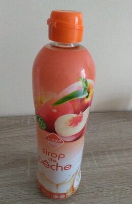 Sirop de pêche front packaging