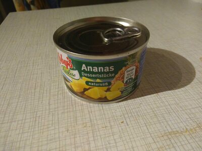 Obst - Ananas Dessertstücke natursüß