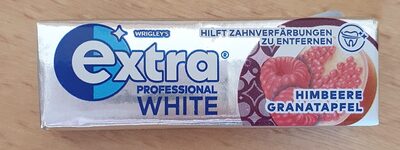 Kaugummi extra white fruchtgeschmack front packaging