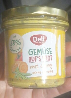 Gemüse auf's Brot mit Curry