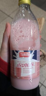 Drink mit Erdbeer Geschmack