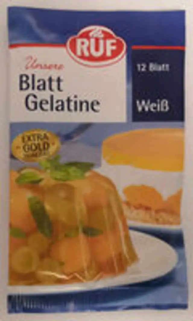 Blattgelatine, weiß