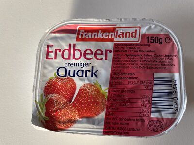 Erdbeer cremiger Quark