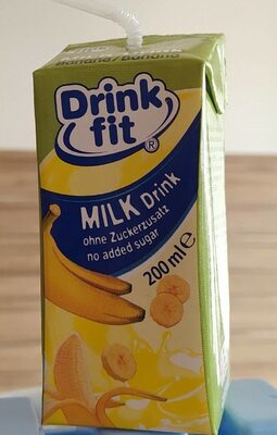 Milk Drink 200ml Banana front packaging