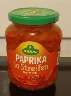 Gemüse: Paprika in Streifen front packaging