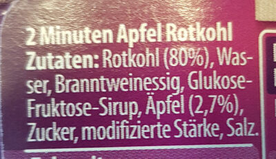 Apfel-Rotkohl 2min ingredients label