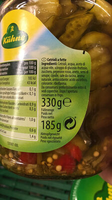 Kiihne Cornichons en rondelles à l'aneth front packaging