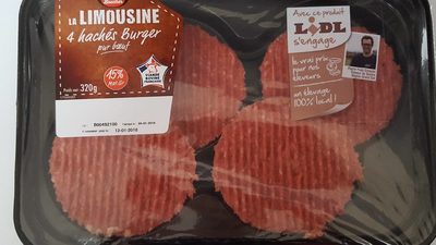4 hachés burger la limousine