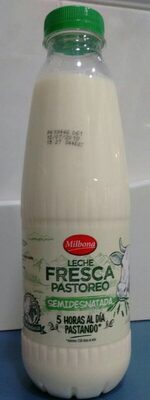 Leche fresca pastoreo semidesnatada