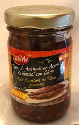 Filet d'anchois du Pérou pimentés