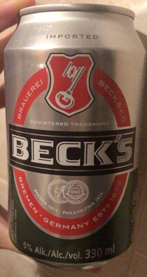 beck’s front packaging