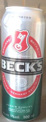 Beck's front packaging