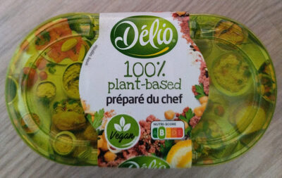 100% plant-based préparé du chef front packaging