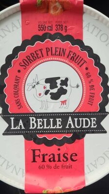 Sorbet plen fruit Fraise