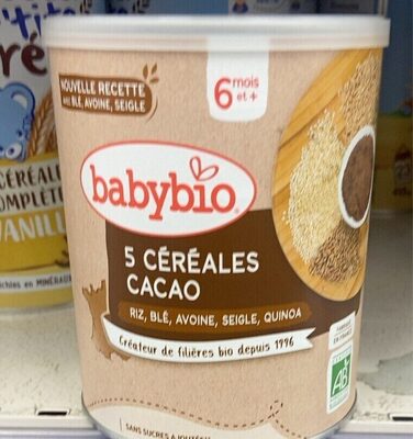 Babybio 5 céréales Cacao