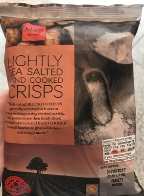 Lightly Sea Salted Hand Cooked Crisps