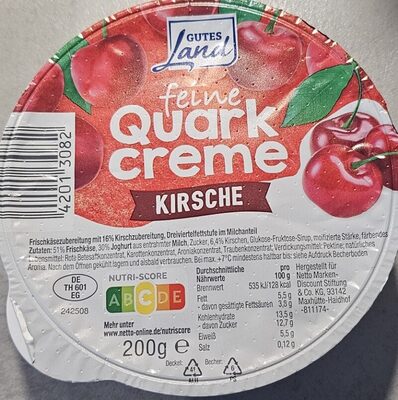 feine Quarkcreme Kirsche