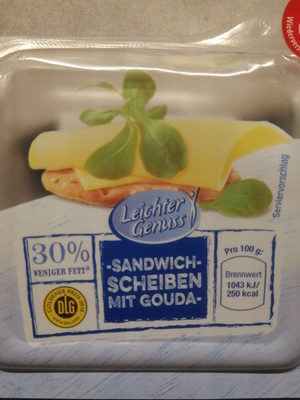 Sandwich Scheiben mit Gouda
