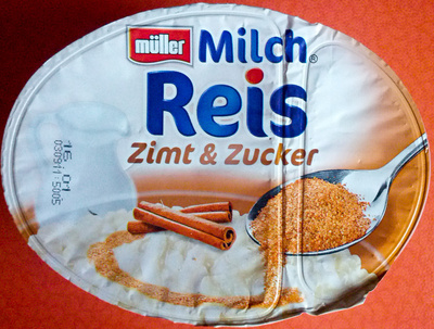 Müller Milch Reis Zimt & Zucker