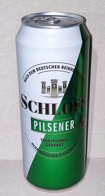 Schloss Pilsener front packaging