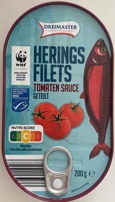 Heringsfilets - Tomatensauce, geteilt