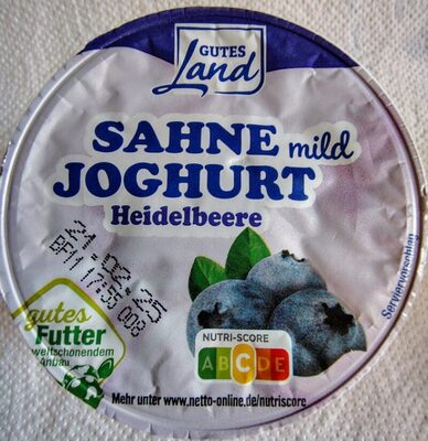 Sahnejoghurt mild, Heidelbeere