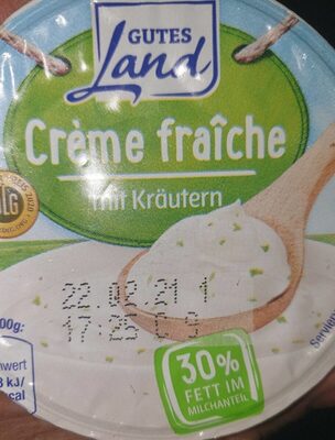 Crème fraîche mit Kräutern