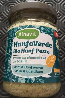 Pesto au chènevis et au basilic