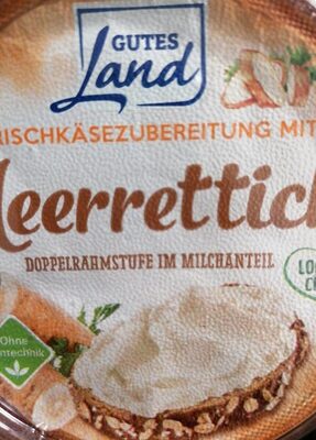 Frischkäsezubereitung mit Meerrettich